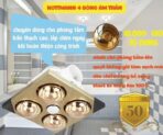 Đèn sưởi 4 bóng Kottmann – K4BT âm trần - Ảnh 3