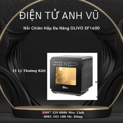 Nồi Chiên Hấp Đa Năng OLIVO SF1600 dung tích 16L