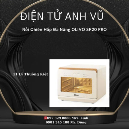 Nồi Chiên Hấp Đa Năng OLIVO SF20 PRO - Dung tích vượt trội 20L