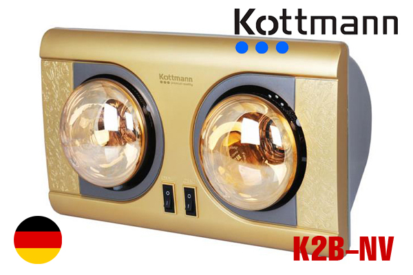 9.0 Đèn sưởi 2 bóng Kottmann – K2BNV treo tường - Ảnh 1