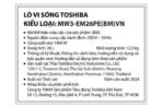 Lò vi sóng mặt gương Toshiba MW3-EM26PE(BM)VN 26 lít - Ảnh 3