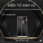 Tủ lạnh Sharp Inverter 572 lít Multi Door SJ-FXP640VG-BK