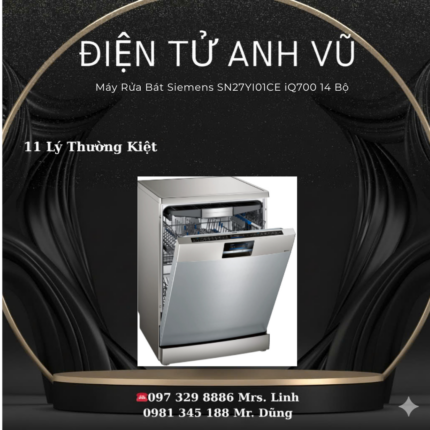 Máy rửa bát 14 bộ Siemens SN27YI01CE – IQ700