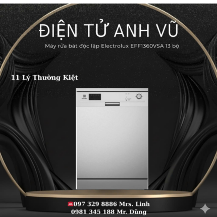 Máy rửa bát độc lập 13 bộ Electrolux EFF1360VSA