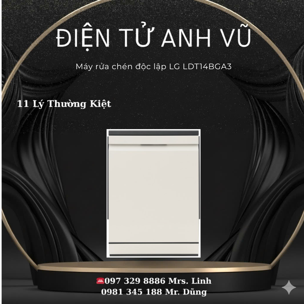máy sấy 5 (3) Máy rửa chén độc lập LG LDT14BGA3 14 bộ - Ảnh 1