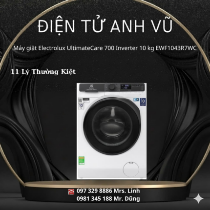 Máy giặt Electrolux UltimateCare 700 Inverter 10 kg EWF1043R7WC