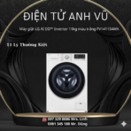 Máy giặt LG AI DD™ Inverter 11kg màu trắng FV1411S4WA
