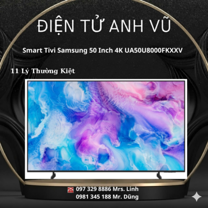 Smart Tivi Samsung Crystal UHD 4K 50 inch UA50AU8000KXXV