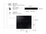 Bếp từ 3 vùng nấu âm Samsung NZ63B5046FK/SV 7400W - Ảnh 2