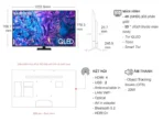 Smart Tivi QLED Samsung AI 4K 55 inch QA55Q70DAKXXV - Ảnh 3