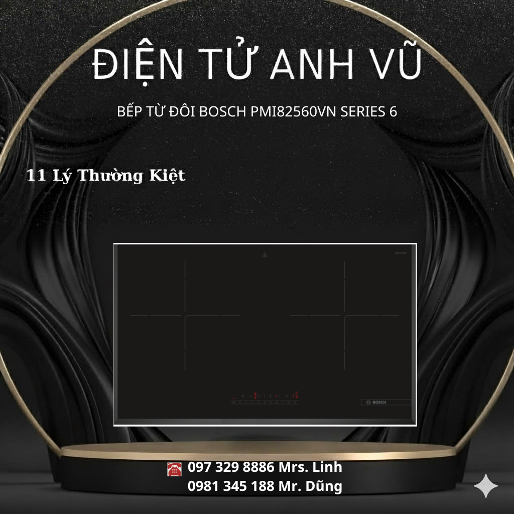 11. PMI82560VN BẾP TỪ ĐÔI BOSCH PMI82560VN SERIES 6 - Ảnh 1