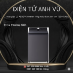 Máy giặt LG AI DD™ Inverter 14kg màu than ánh kim T2314DX5G