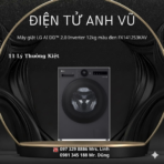 Máy giặt LG AI DD™ 2.0 Inverter 12kg màu đen FX1412S3KAV
