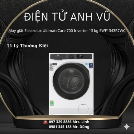 Máy giặt Electrolux UltimateCare 700 Inverter 13 kg EWF1343R7WC