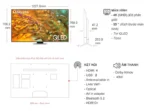 Smart Tivi QLED Samsung AI 4K 55 inch QA55Q80DAKXXV - Ảnh 3